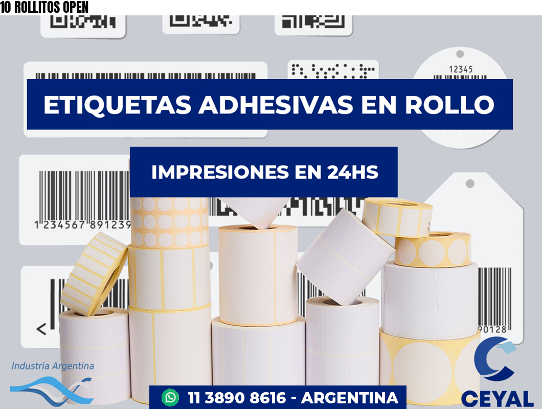 10 ROLLITOS OPEN