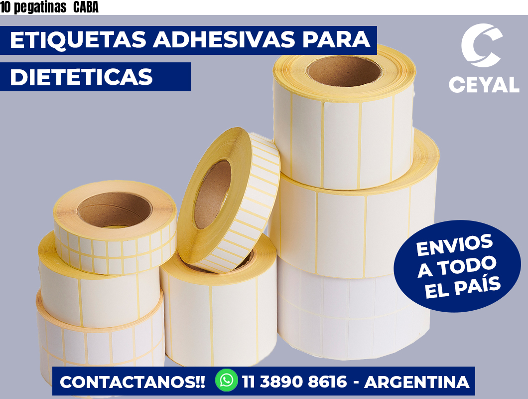 10 pegatinas  CABA