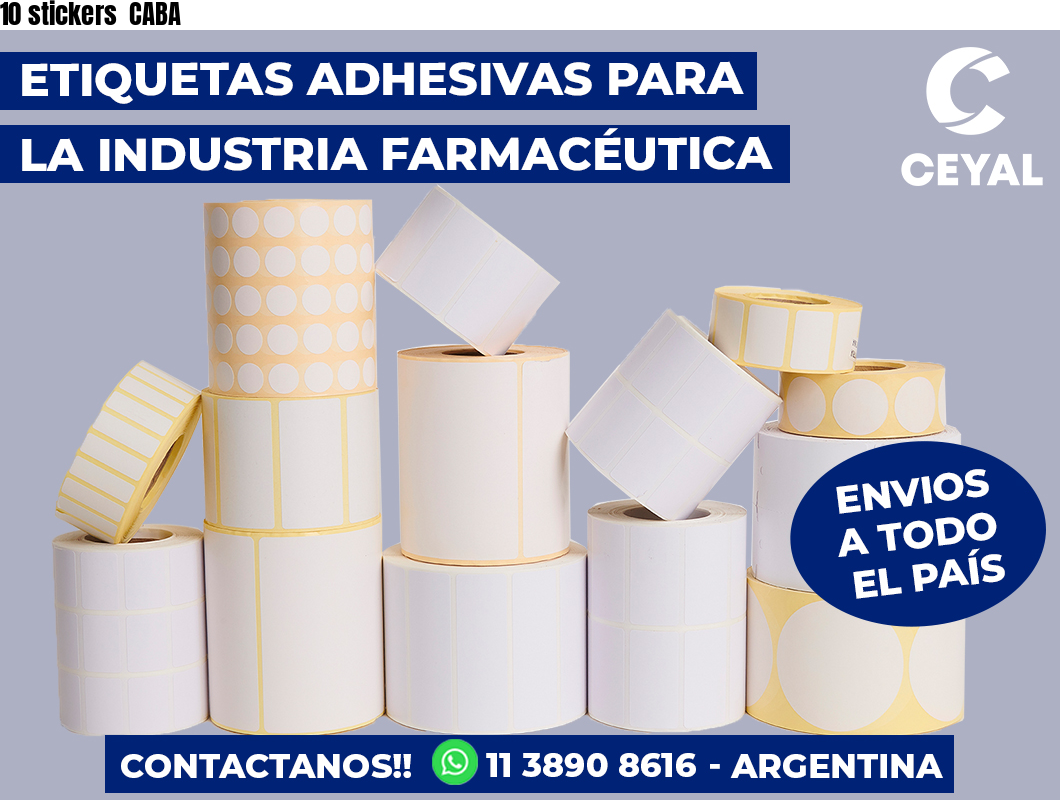 10 stickers  CABA