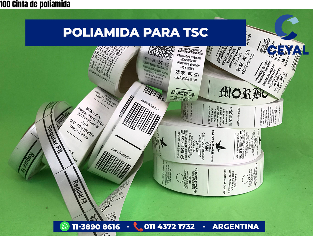 100 Cinta de poliamida