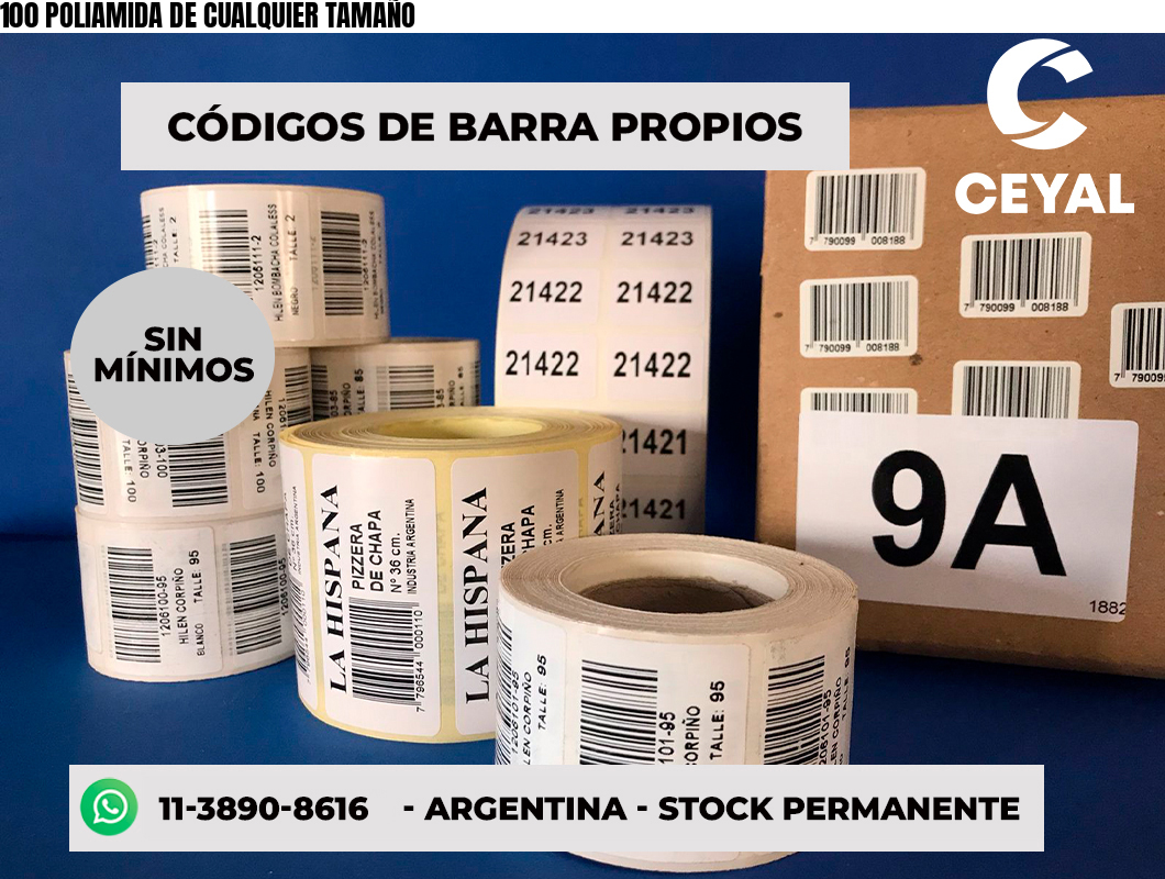 100 POLIAMIDA DE CUALQUIER TAMAÑO