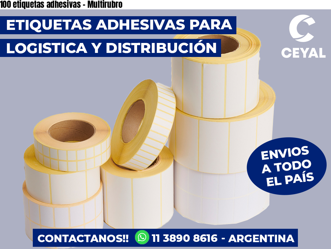 100 etiquetas adhesivas – Multirubro