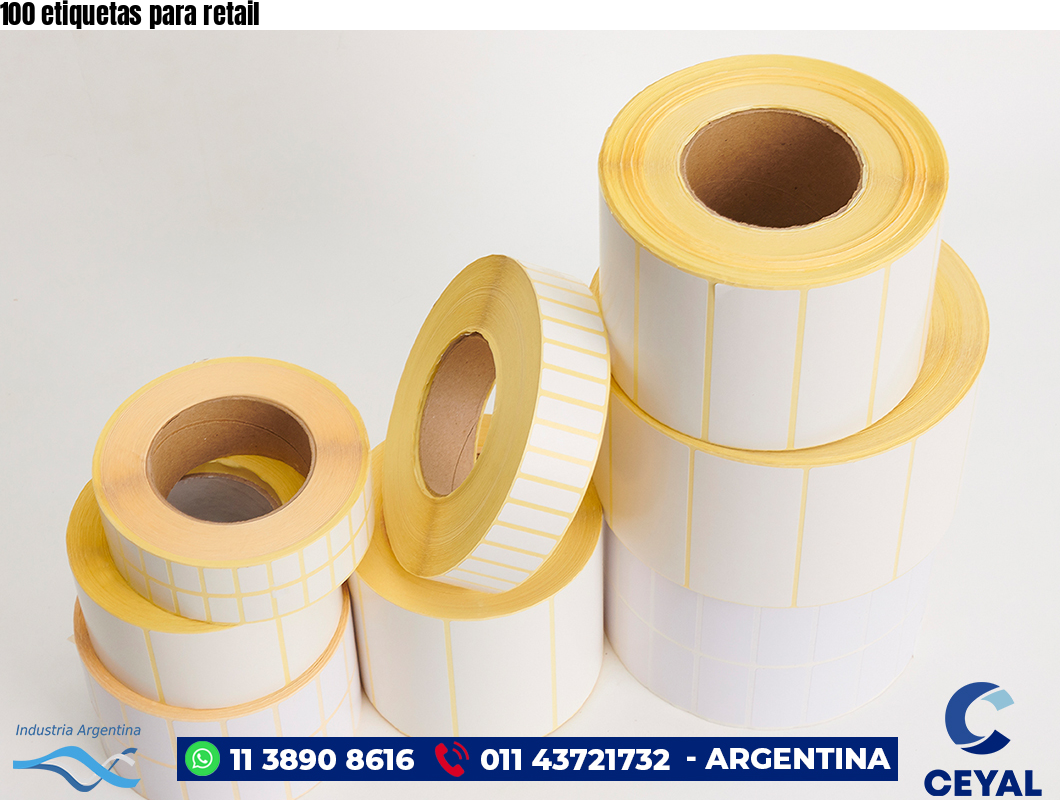 100 etiquetas para retail