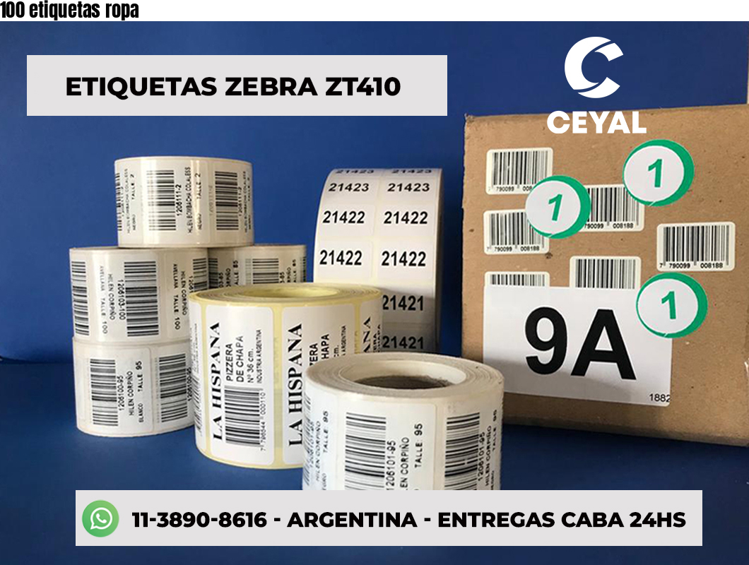 100 etiquetas ropa