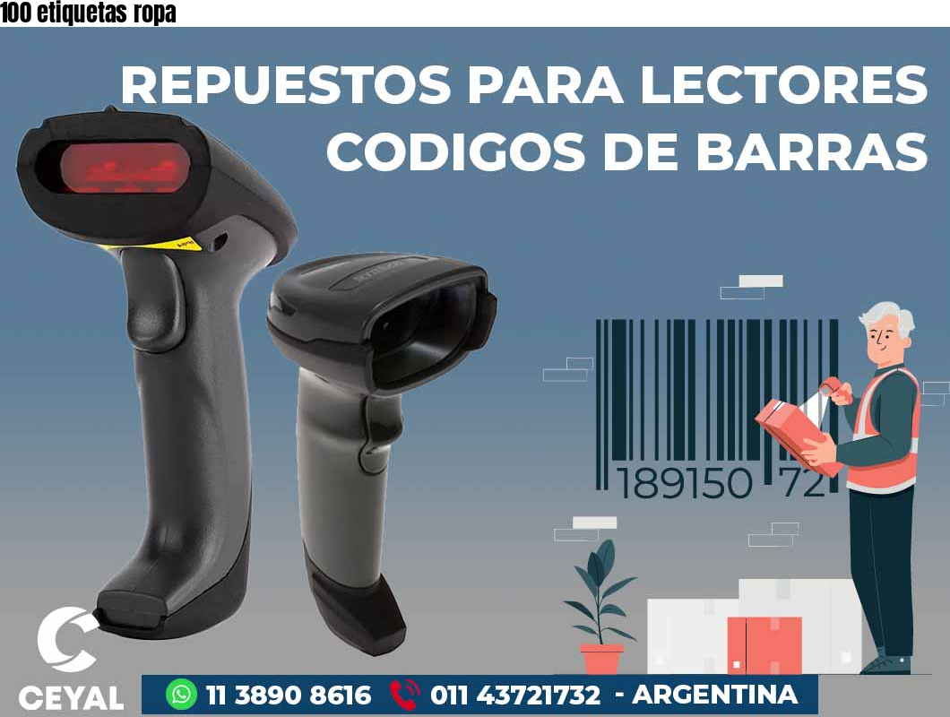 100 etiquetas ropa