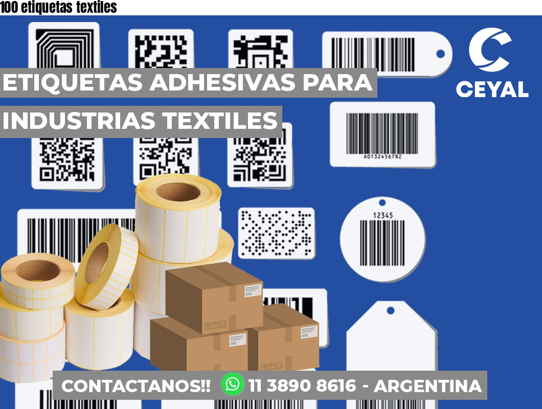 100 etiquetas textiles