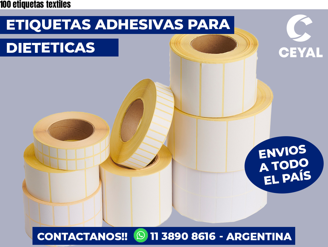 100 etiquetas textiles