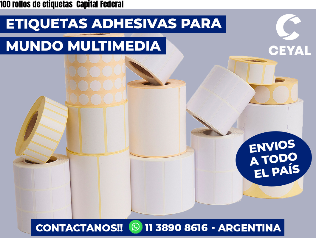 100 rollos de etiquetas  Capital Federal