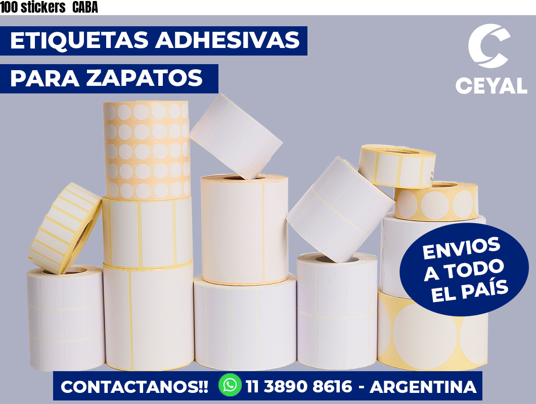 100 stickers  CABA