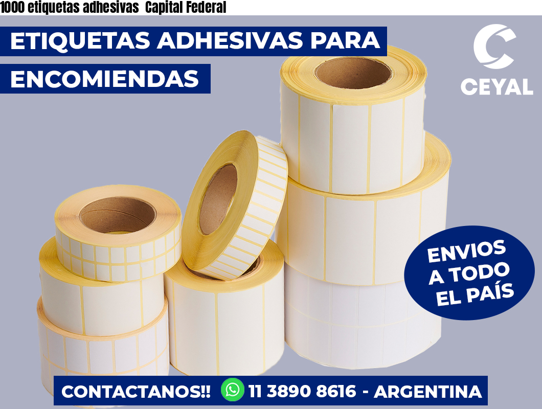 1000 etiquetas adhesivas  Capital Federal