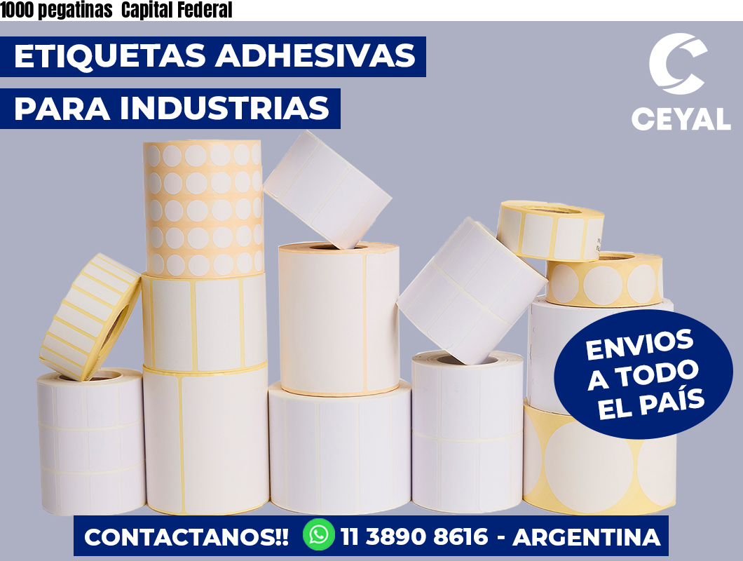1000 pegatinas Capital Federal