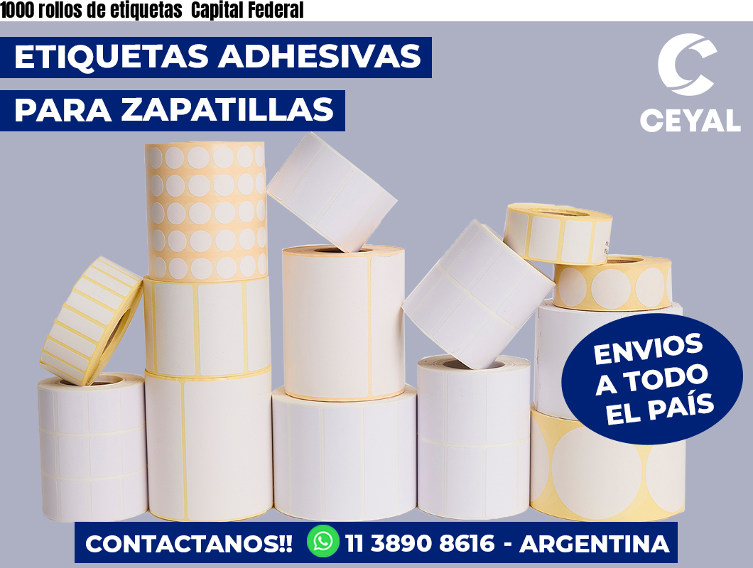 1000 rollos de etiquetas  Capital Federal