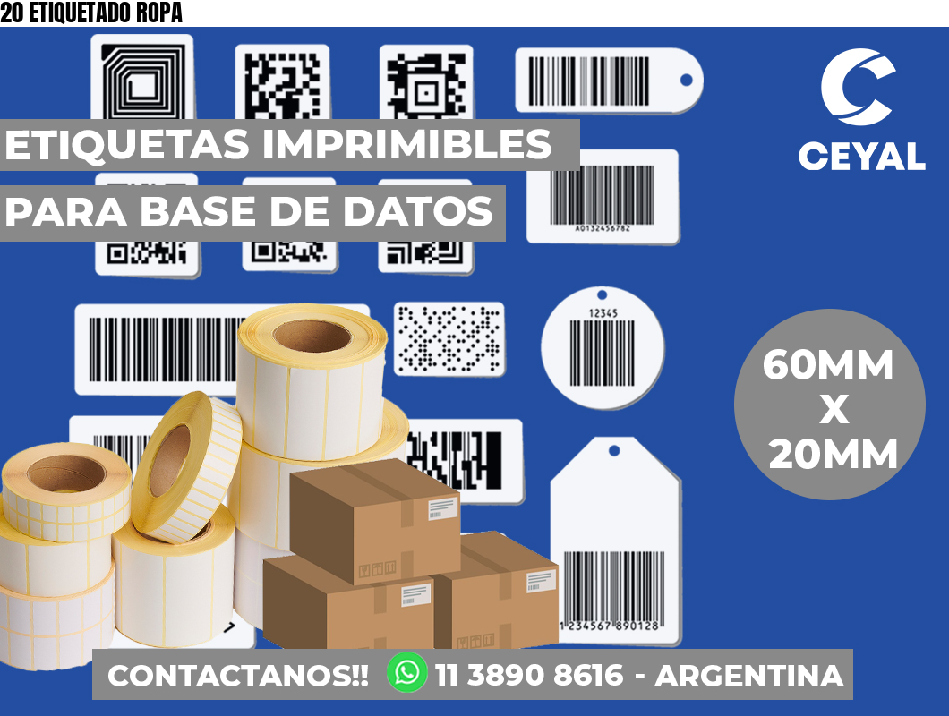 20 ETIQUETADO ROPA
