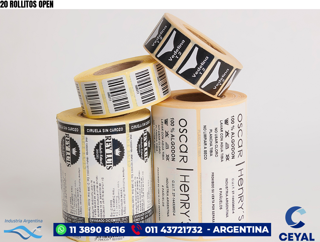 20 ROLLITOS OPEN