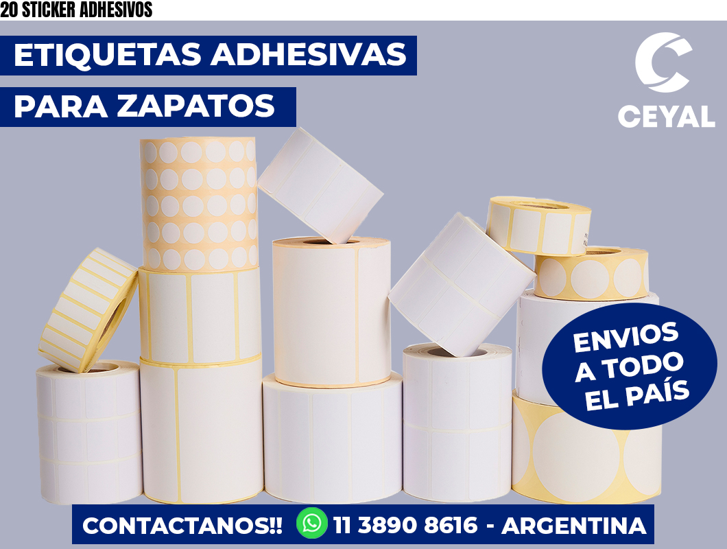 20 STICKER ADHESIVOS
