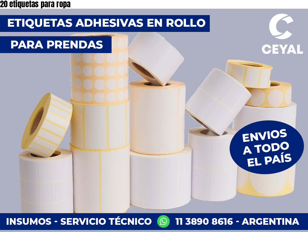 20 etiquetas para ropa