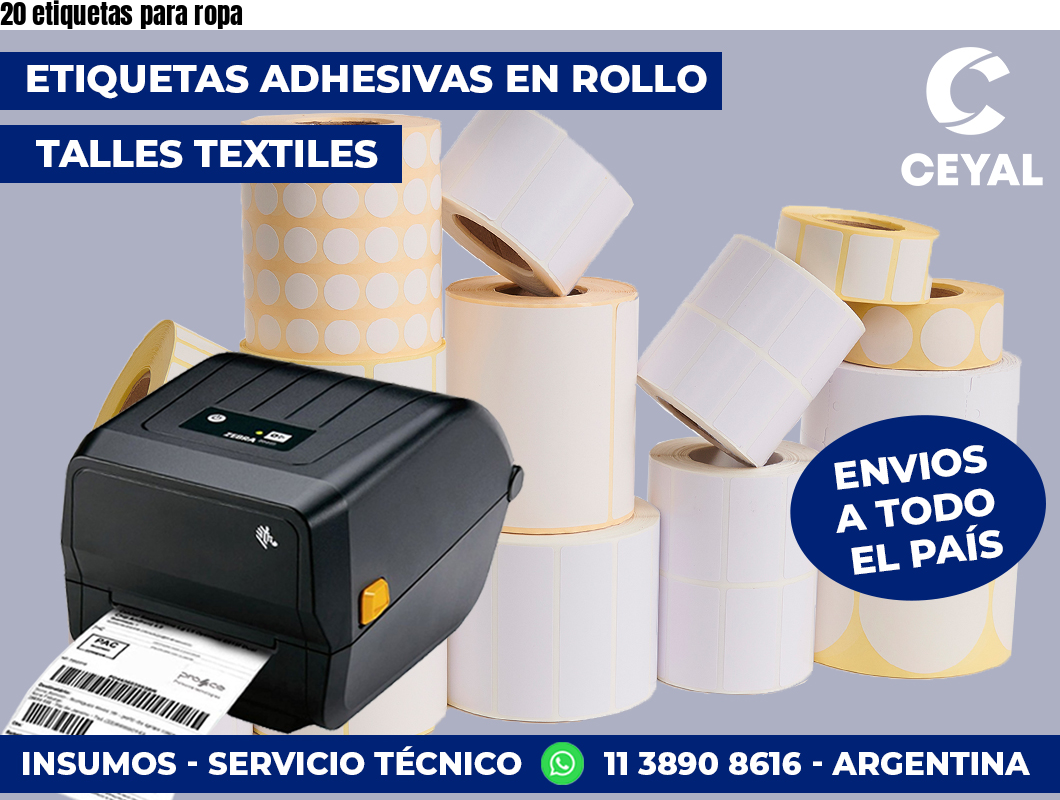 20 etiquetas para ropa