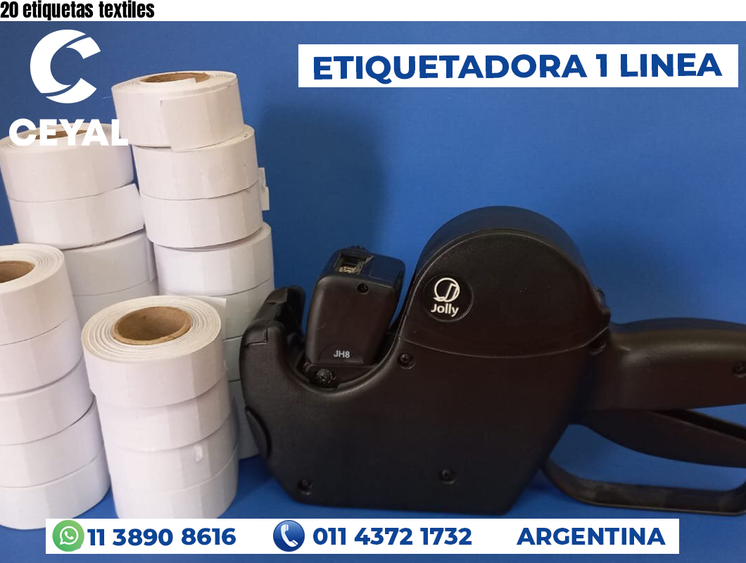 20 etiquetas textiles