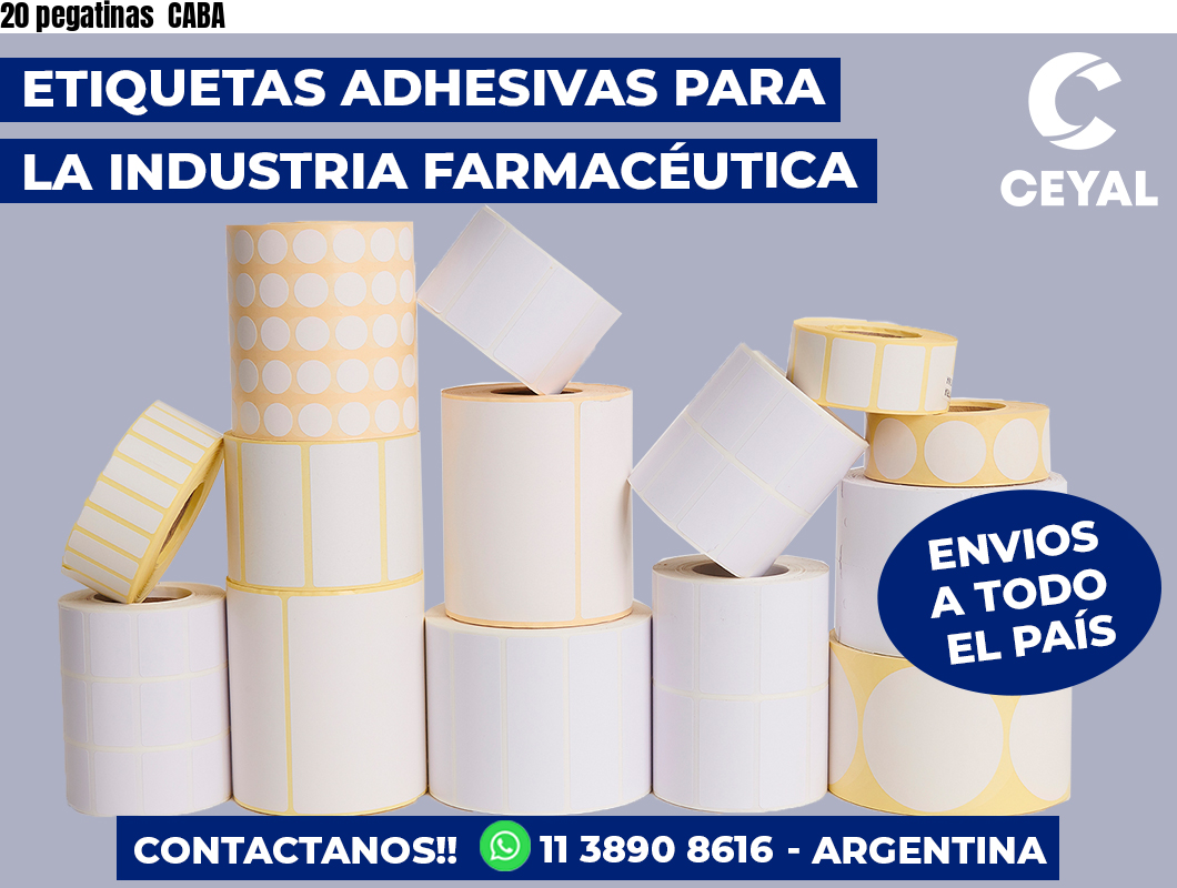 20 pegatinas  CABA