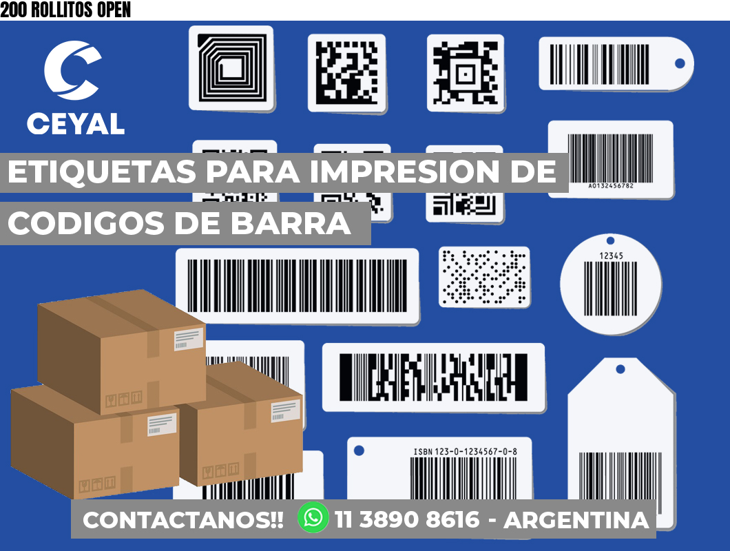 200 ROLLITOS OPEN