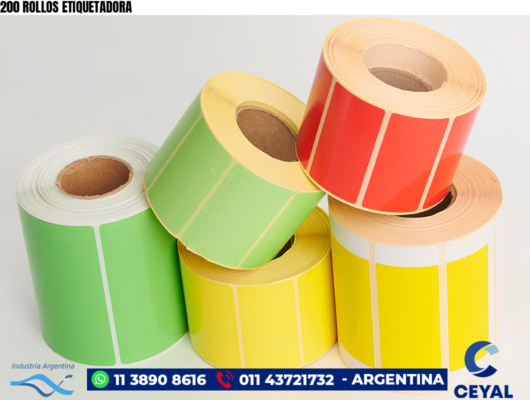 200 ROLLOS ETIQUETADORA
