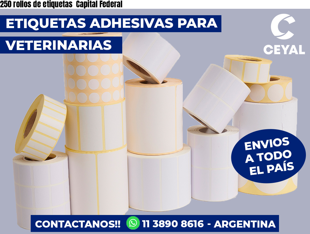 250 rollos de etiquetas  Capital Federal