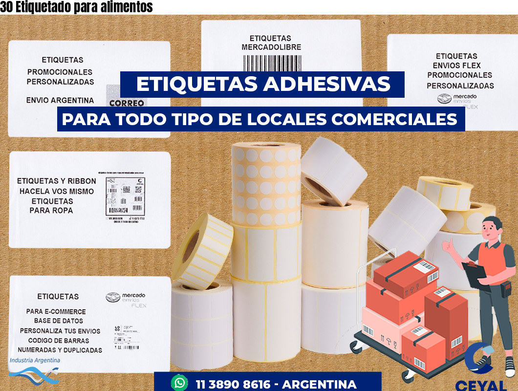 30 Etiquetado para alimentos