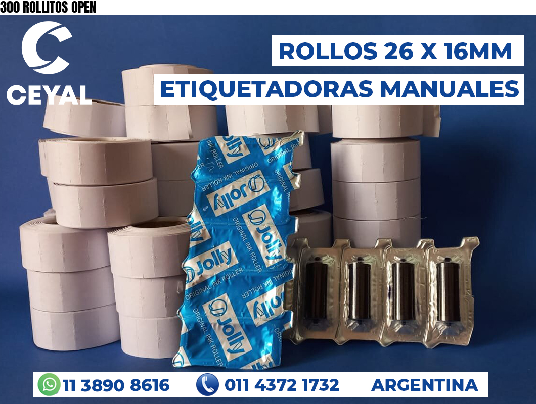 300 ROLLITOS OPEN