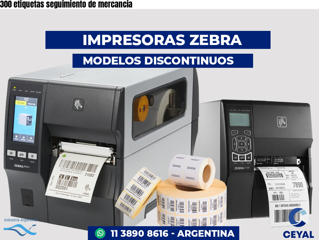 300 etiquetas seguimiento de mercancia