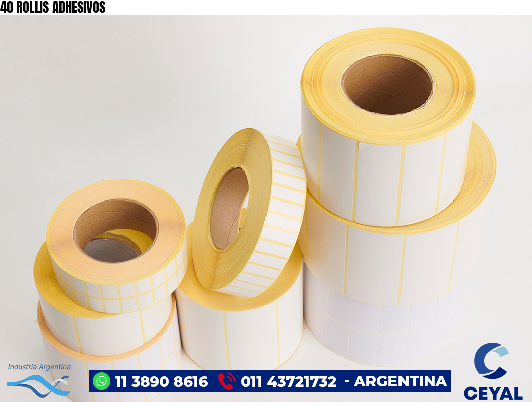 40 ROLLIS ADHESIVOS