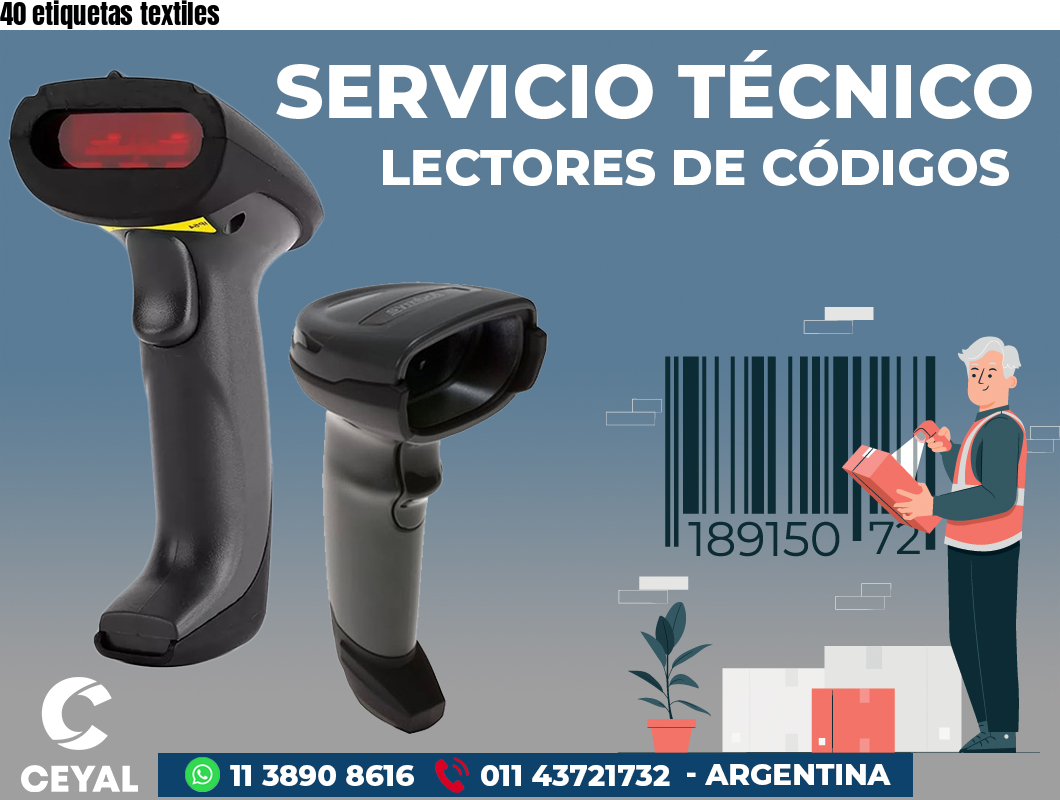 40 etiquetas textiles
