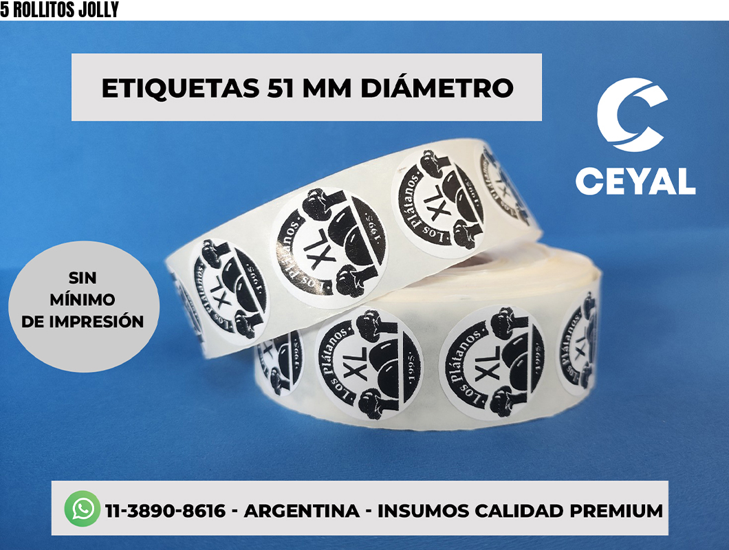 5 ROLLITOS JOLLY