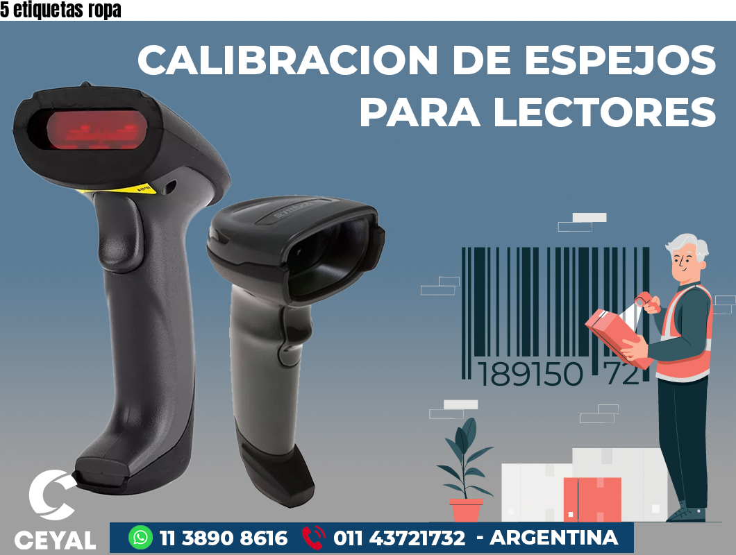 5 etiquetas ropa