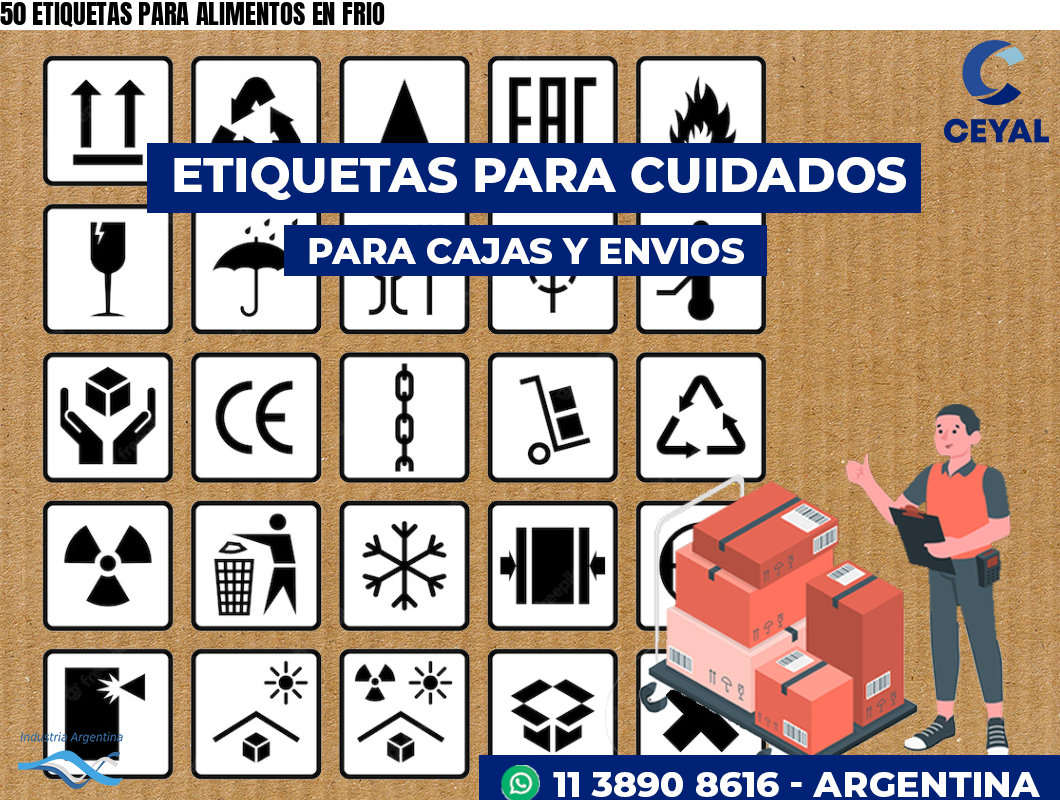 50 ETIQUETAS PARA ALIMENTOS EN FRIO