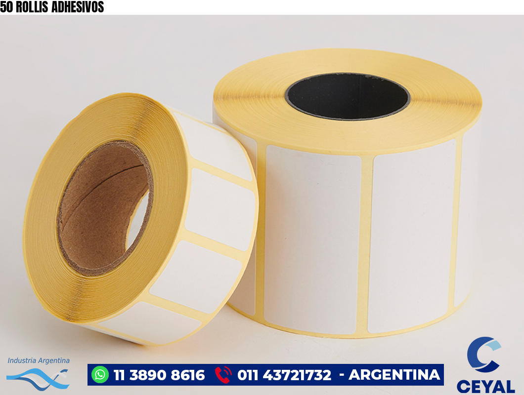50 ROLLIS ADHESIVOS