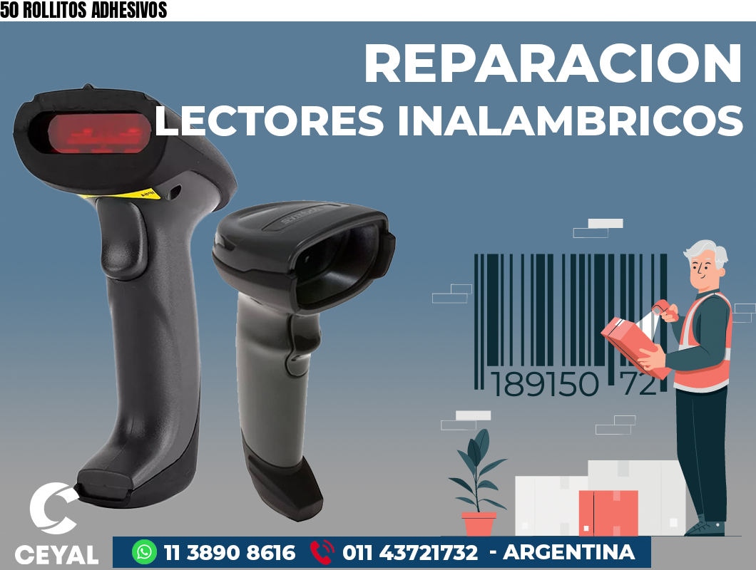 50 ROLLITOS ADHESIVOS