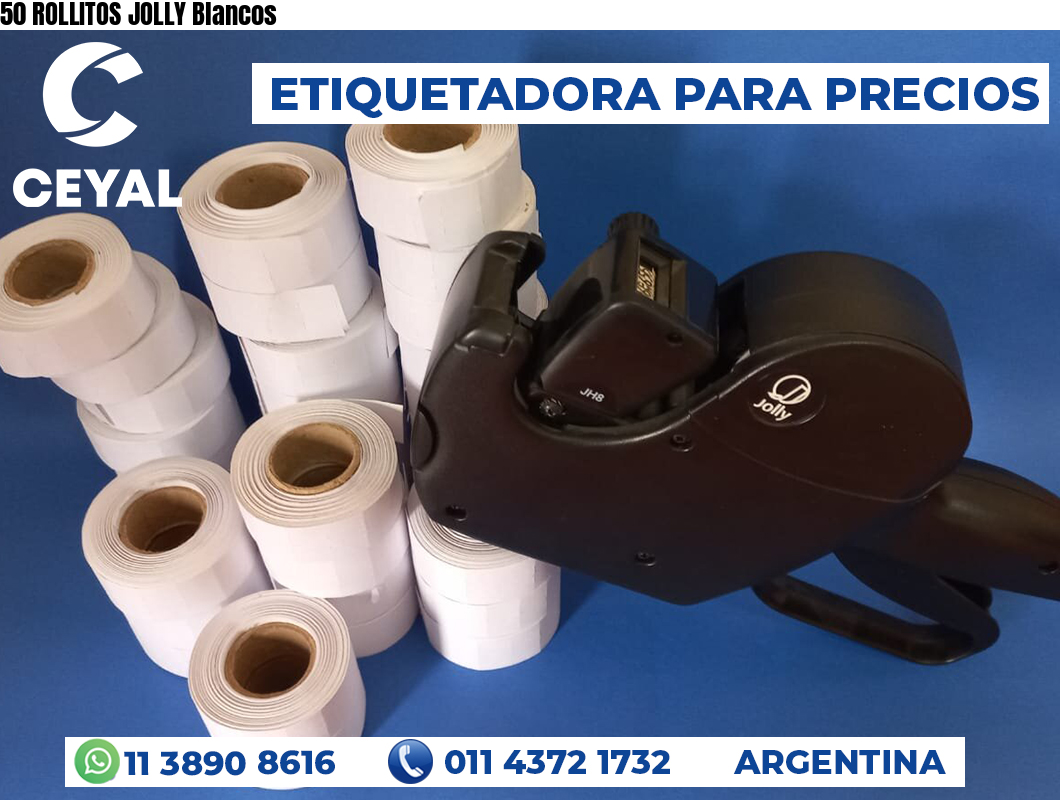 50 ROLLITOS JOLLY Blancos