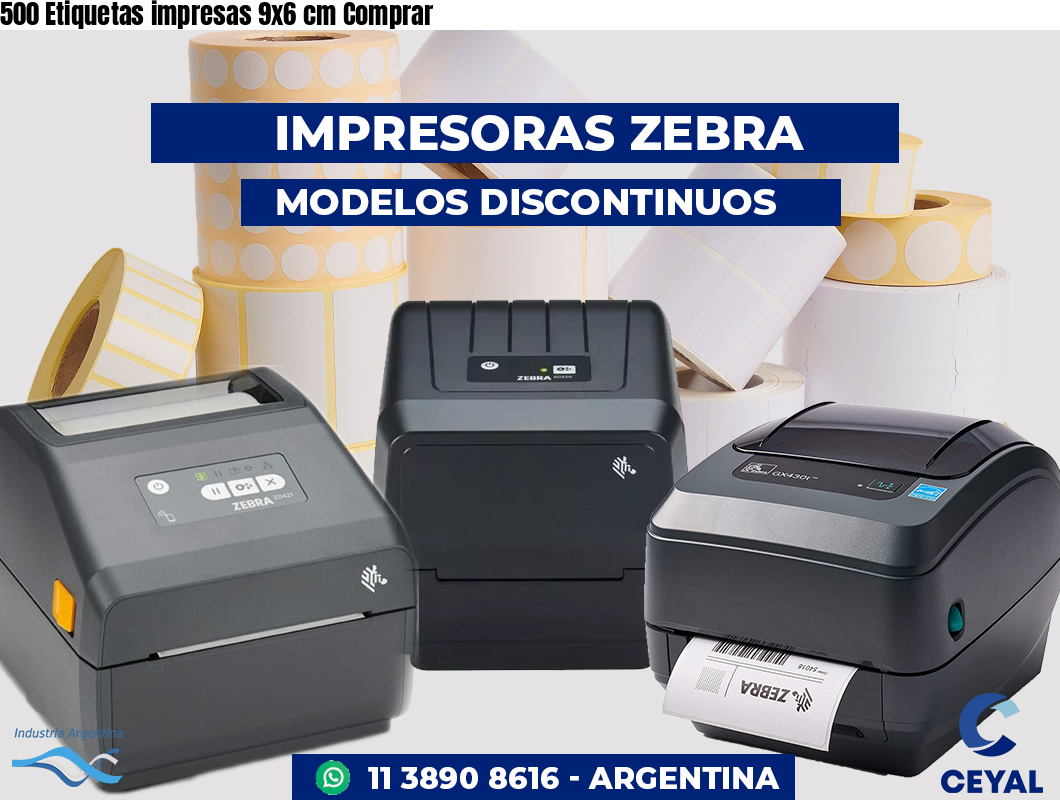 500 Etiquetas impresas 9x6 cm Comprar