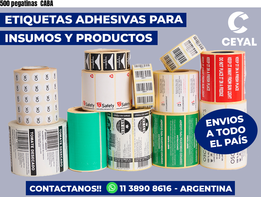 500 pegatinas  CABA