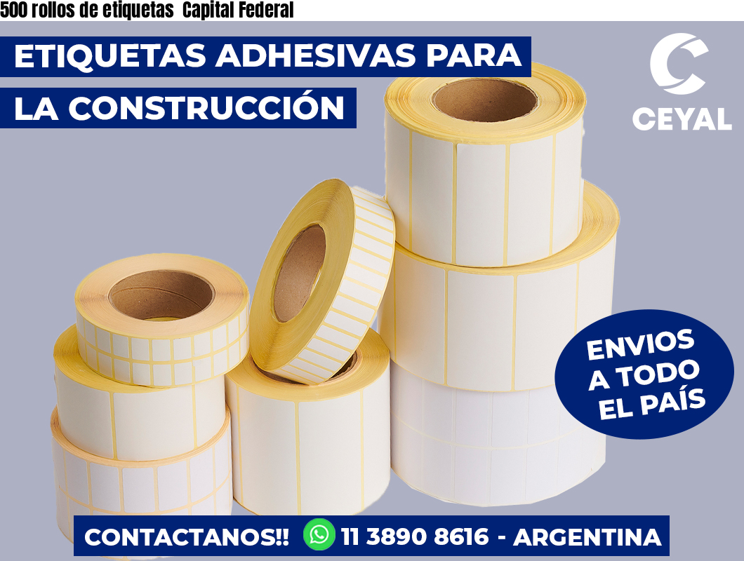 500 rollos de etiquetas  Capital Federal