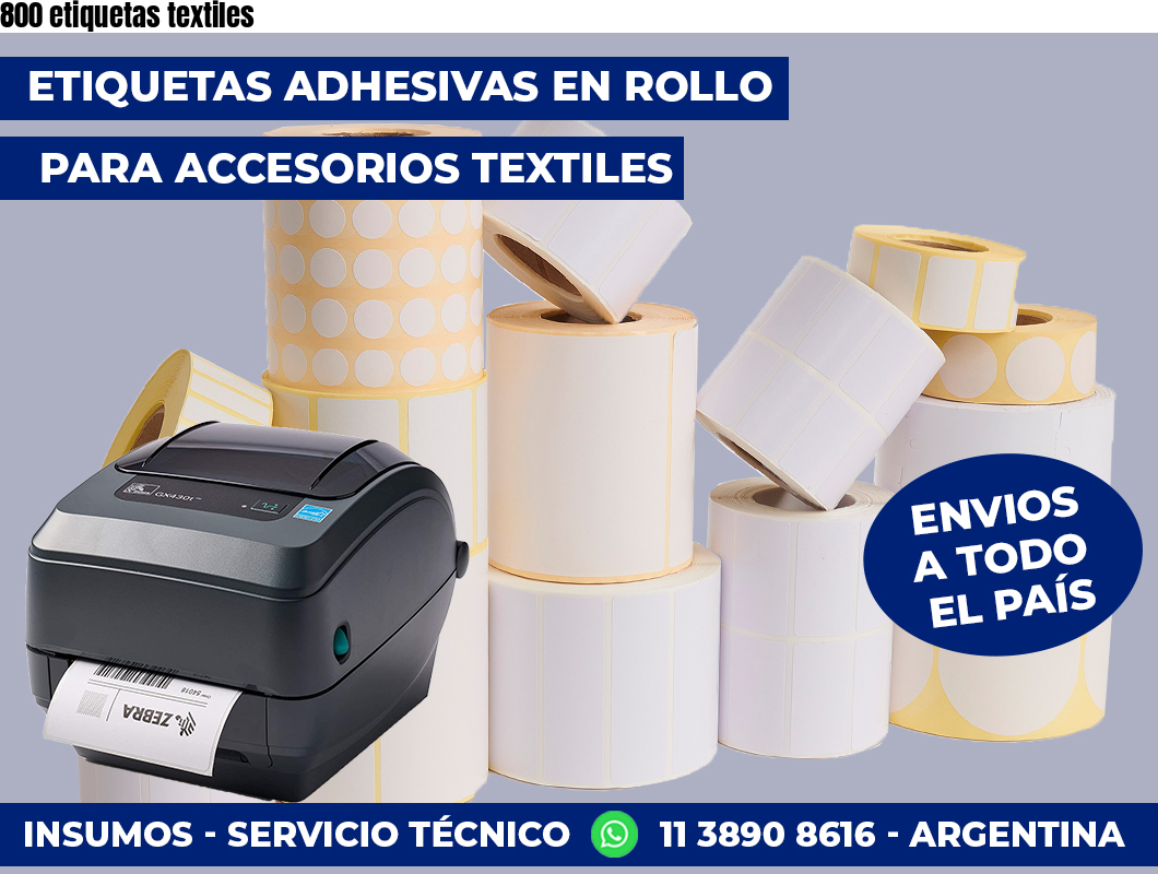 800 etiquetas textiles