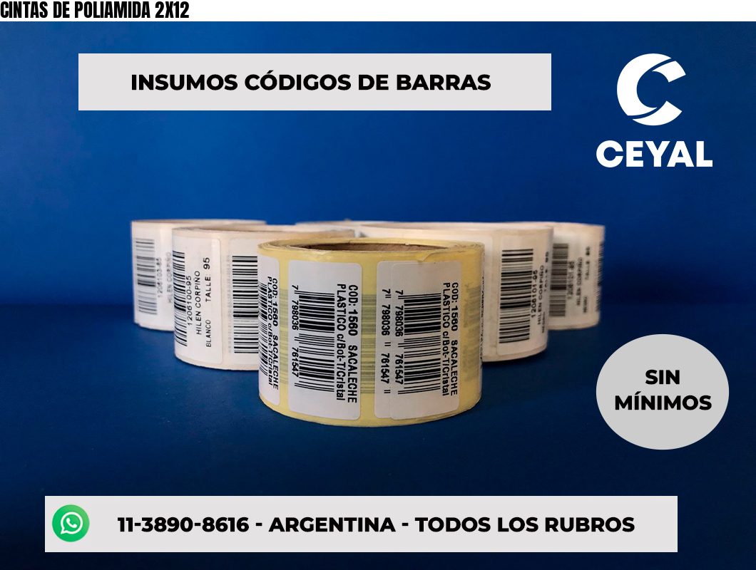 CINTAS DE POLIAMIDA 2X12