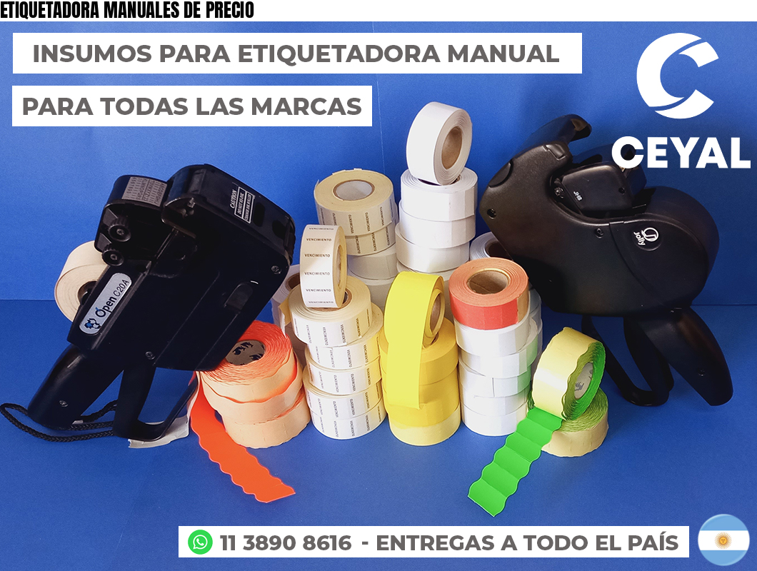 ETIQUETADORA MANUALES DE PRECIO