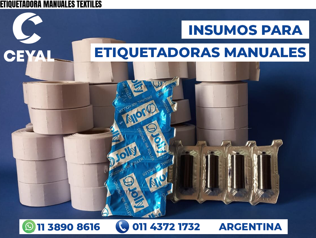 ETIQUETADORA MANUALES TEXTILES