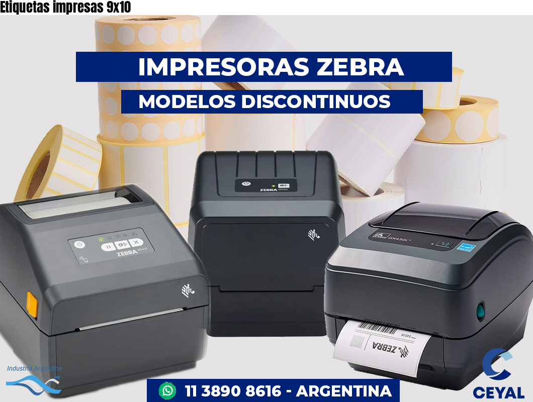 Etiquetas impresas 9x10
