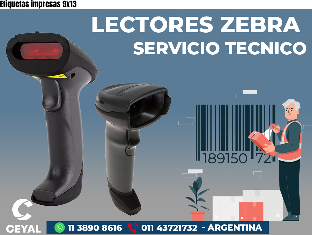 Etiquetas impresas 9x13