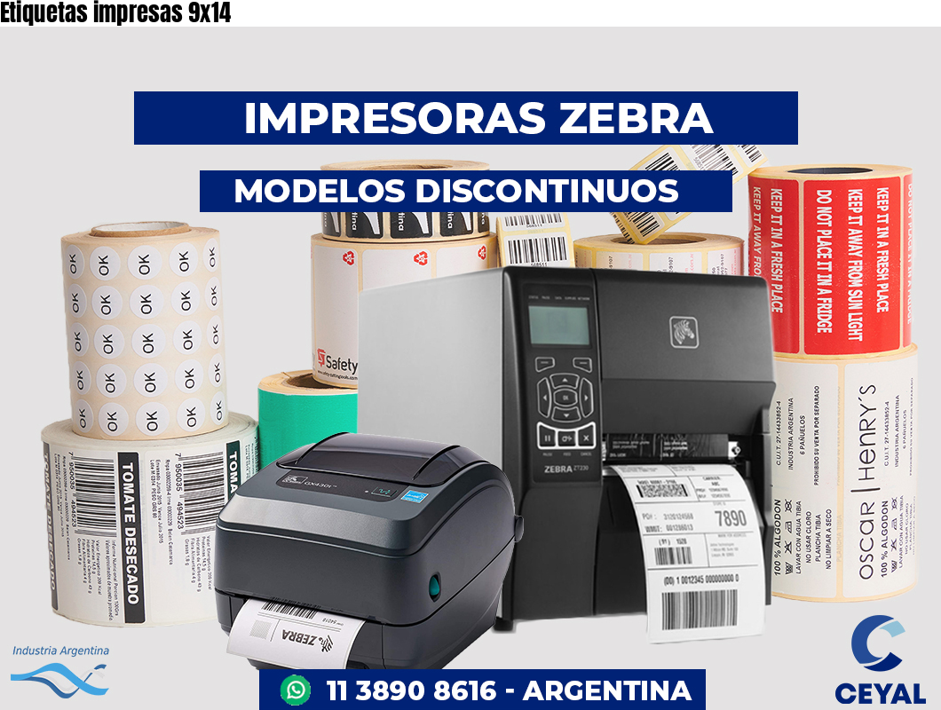 Etiquetas impresas 9x14
