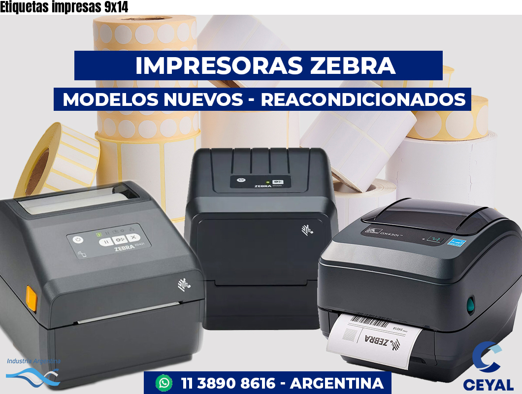 Etiquetas impresas 9x14