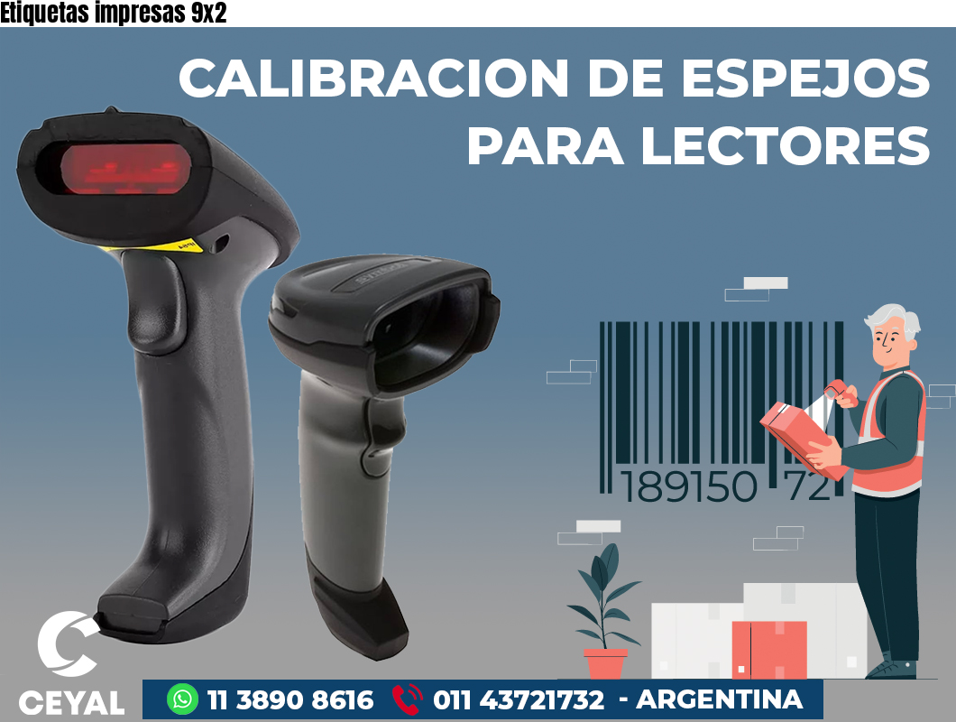 Etiquetas impresas 9x2