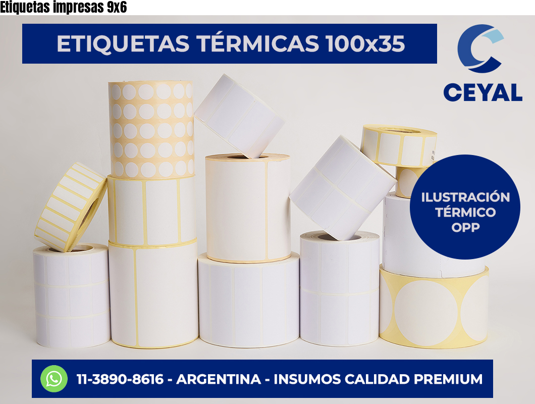 Etiquetas impresas 9×6